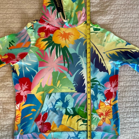 Polo Ralph Lauren Floral Print Hoodie Mens size Small - Picture 10 of 10